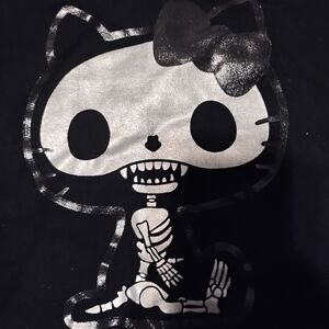 Hello Kitty Black and Silver Short Sleeve Tee